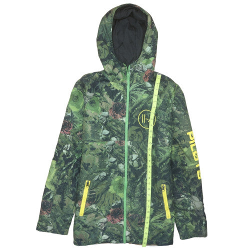 Top Canvas Men’s Green Hooded Camouflage Jacket Size S Limited Edition