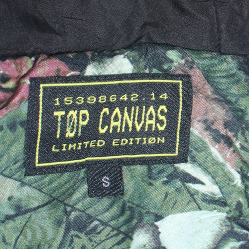 Top Canvas Men’s Green Hooded Camouflage Jacket Size S Limited Edition