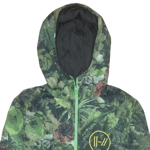 Top Canvas Men’s Green Hooded Camouflage Jacket Size S Limited Edition