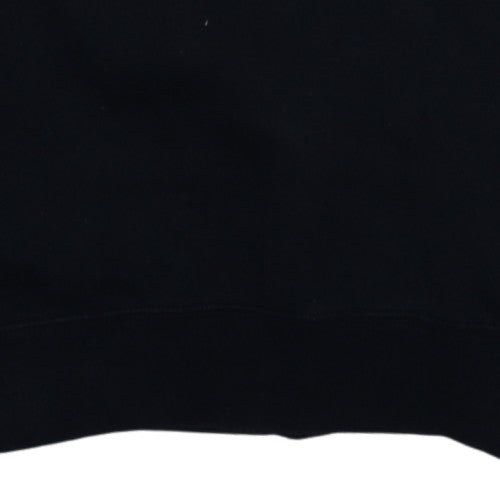 Champion Men's Black Small Crew Neck Pullover Logo Sweatshirt