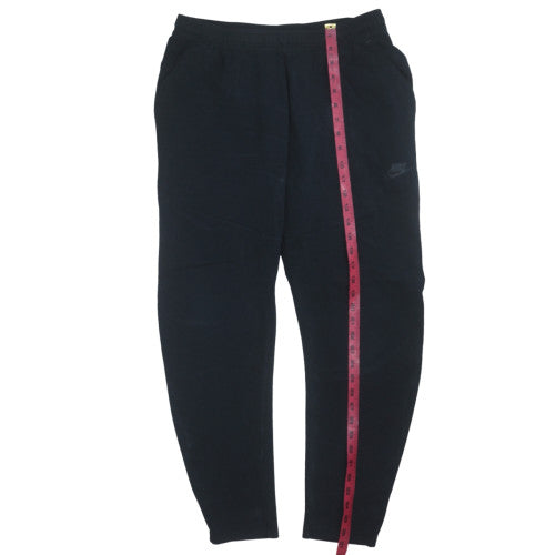 Nike Men's Black Jogger Trousers L Regular Fit Fleece Sweatpants