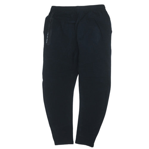 Nike Men's Black Jogger Trousers L Regular Fit Fleece Sweatpants