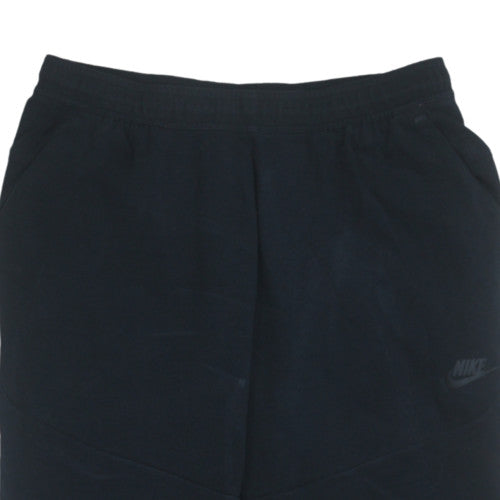 Nike Men's Black Jogger Trousers L Regular Fit Fleece Sweatpants