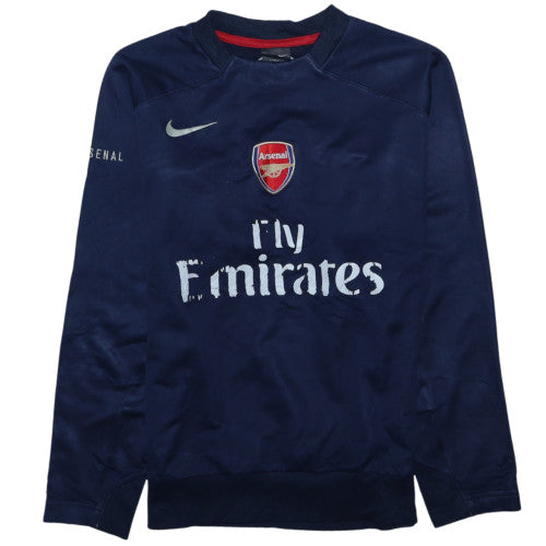 Nike Boys Arsenal Blue Long Sleeve Football Shirt L 12-13 Years