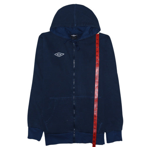 Umbro Men's Blue Full Zip Hooded Sweatshirt L Regular Fit