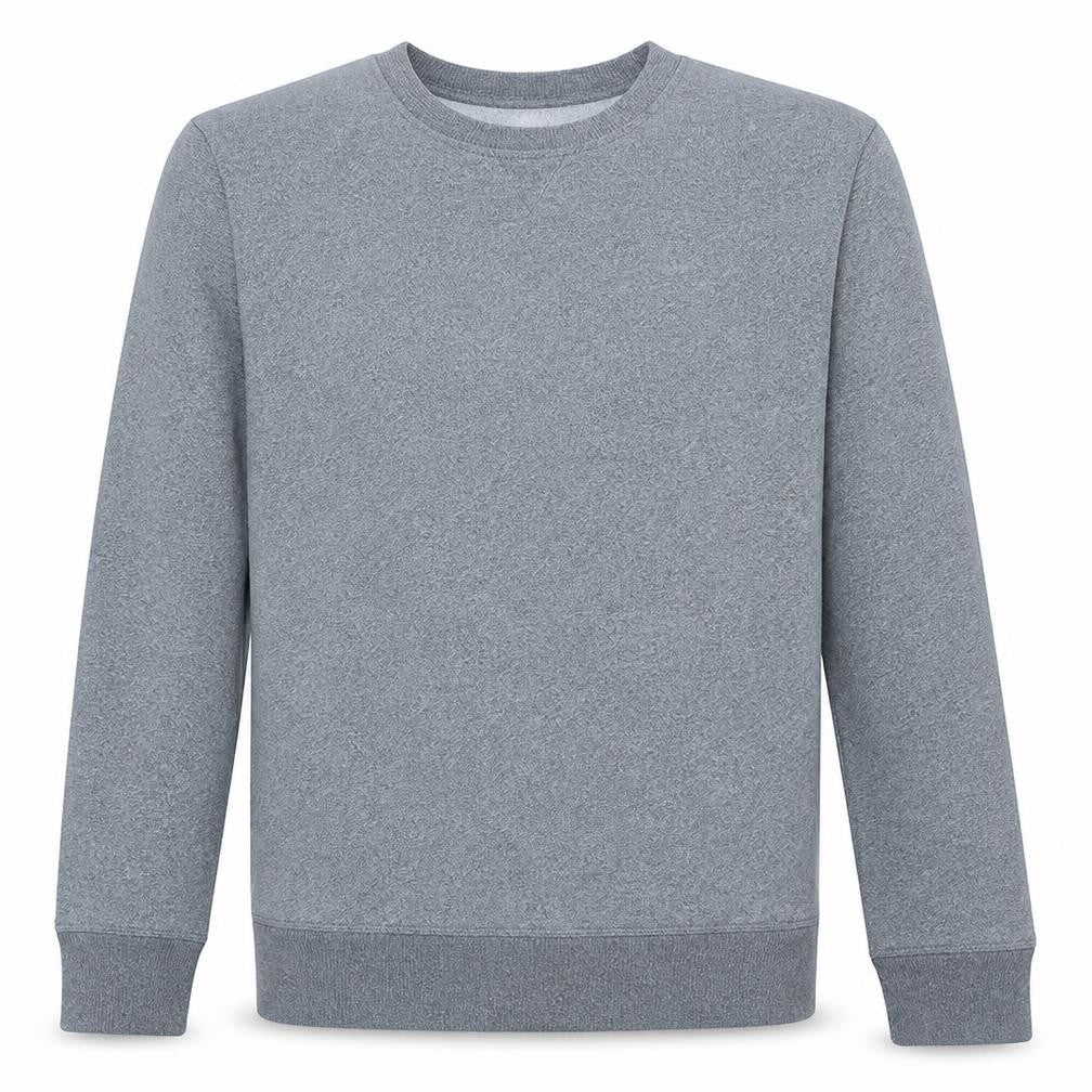 Front view of Gap Men's Grey Cotton Blend Crew Neck Pullover Sweatshirt M