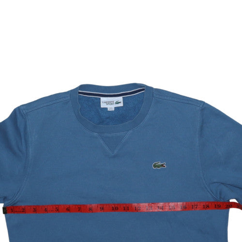 Lacoste Sport Men's Blue XS Crew Neck Pullover Sweatshirt