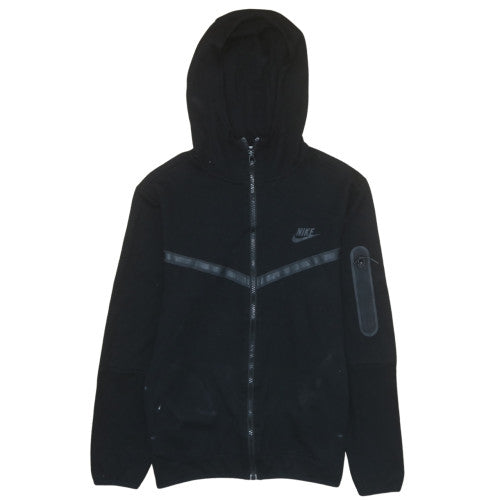 Nike Men's Black Full Zip Hoodie Fleece S Regular Fit