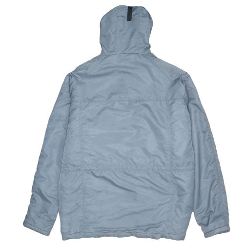 New Roads Men's Grey XL Parka Jacket Hooded Lined Winter Coat