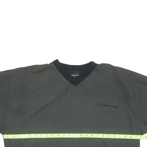 taem'Keil Mens Black V-Neck Pullover Sweatshirt Size L