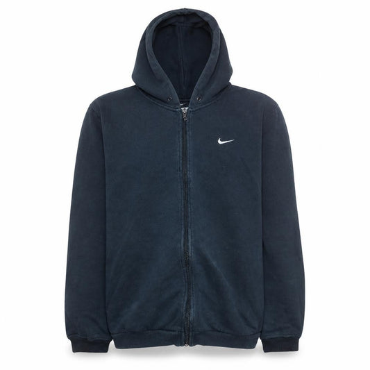 Front view of Nike Men's Black Full Zip Hoodie, size S, Fleece Sweatshirt