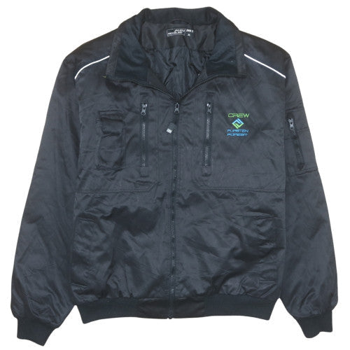 James & Nicholson Men’s Black XL Bomber Jacket Crew Workwear Outdoor