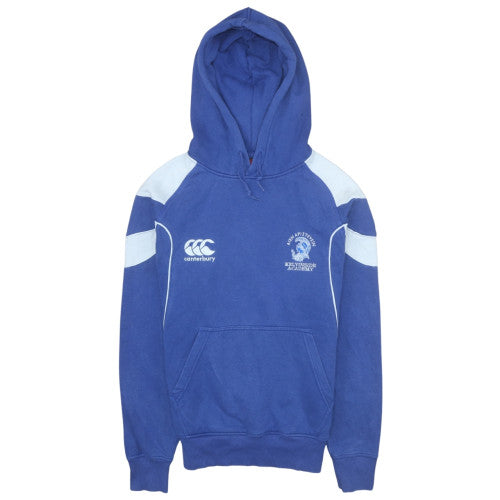 Canterbury Men’s Blue Pullover Rugby Hoodie Size S Kelvinside Academy