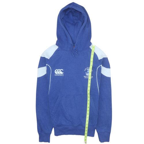 Canterbury Men’s Blue Pullover Rugby Hoodie Size S Kelvinside Academy