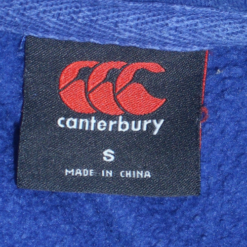 Canterbury Men’s Blue Pullover Rugby Hoodie Size S Kelvinside Academy