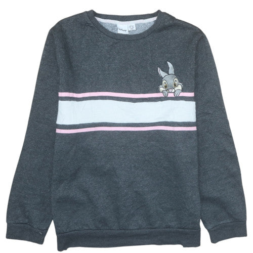 Disney Women Grey Thumper Sweatshirt UK 14/16 Pullover Casual