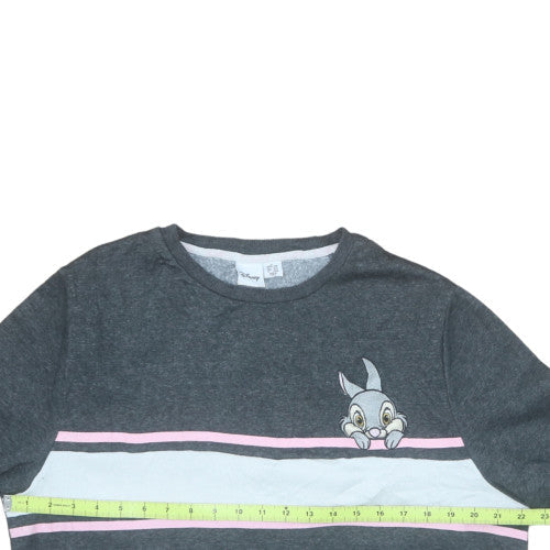 Disney Women Grey Thumper Sweatshirt UK 14/16 Pullover Casual