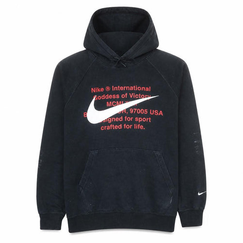 Nike Men's Black Pullover Fleece Hoodie L Sports Graphic