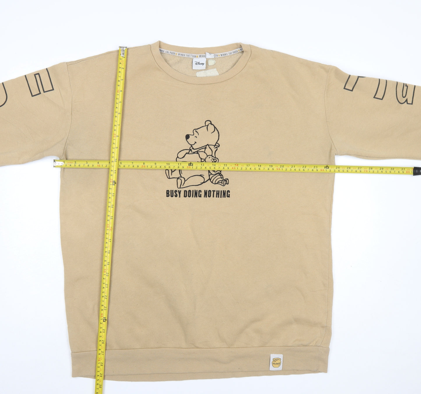 Primark Disney Women's Beige Winnie the Pooh XL Pullover Sweatshirt