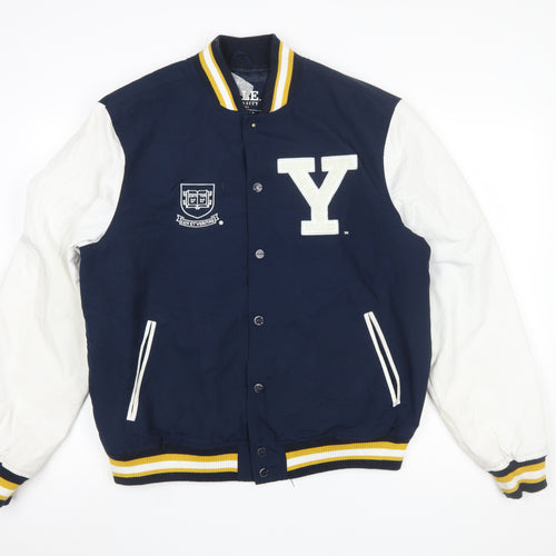 Pull&Bear Men Blue Varsity Jacket Yale University L