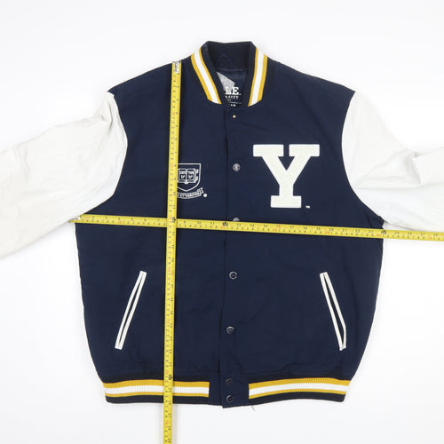 Pull&Bear Men Blue Varsity Jacket Yale University L