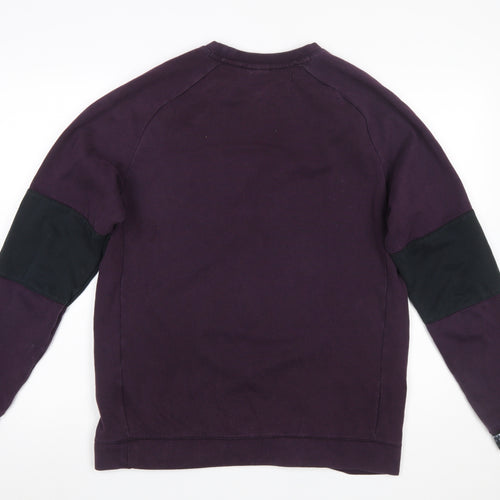 Nike Men's Purple Pullover Sweatshirt M Regular Fit Crew Neck