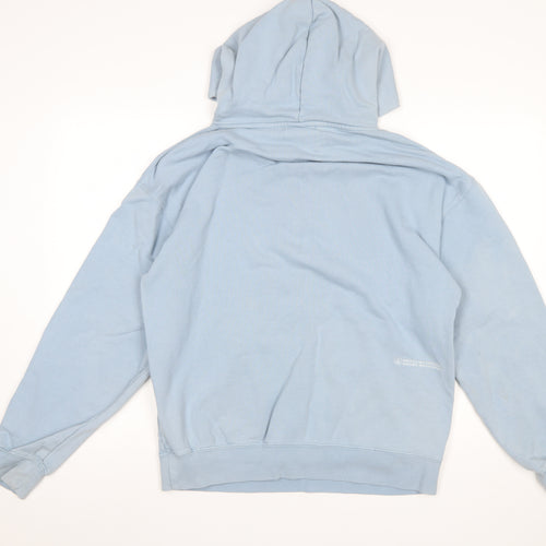 Disney Mickey Mouse Blue Hoodie Women M Pullover Casual Cotton