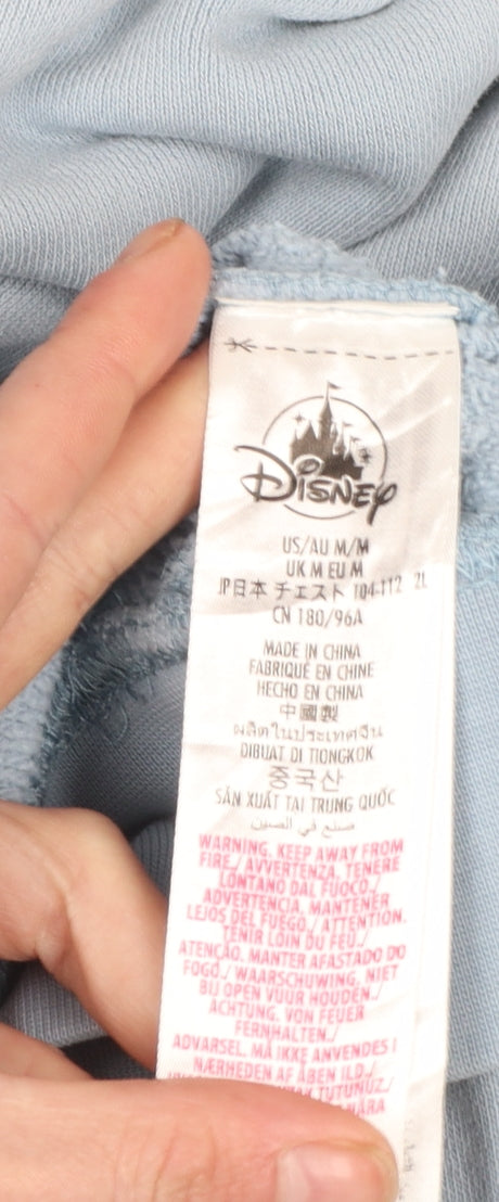 Disney Mickey Mouse Blue Hoodie Women M Pullover Casual Cotton