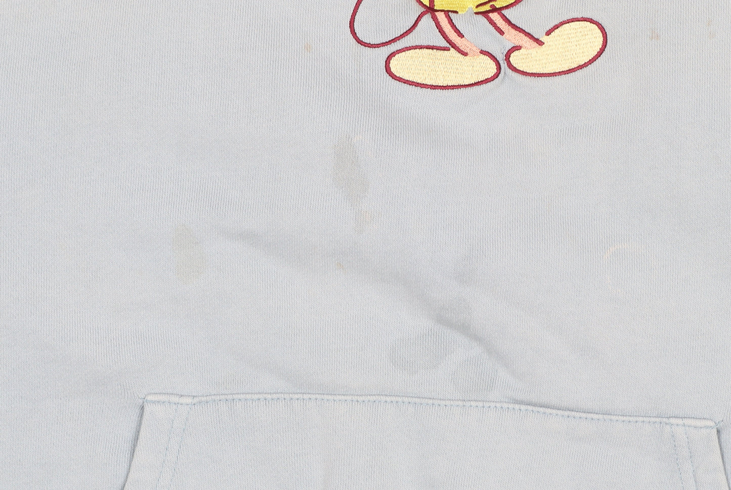 Disney Mickey Mouse Blue Hoodie Women M Pullover Casual Cotton