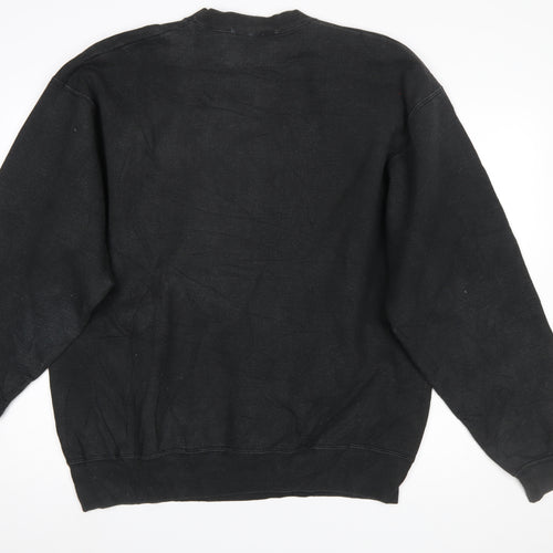 Warner Bros Mens Black Bugs Bunny Embroidered XL Pullover Sweatshirt