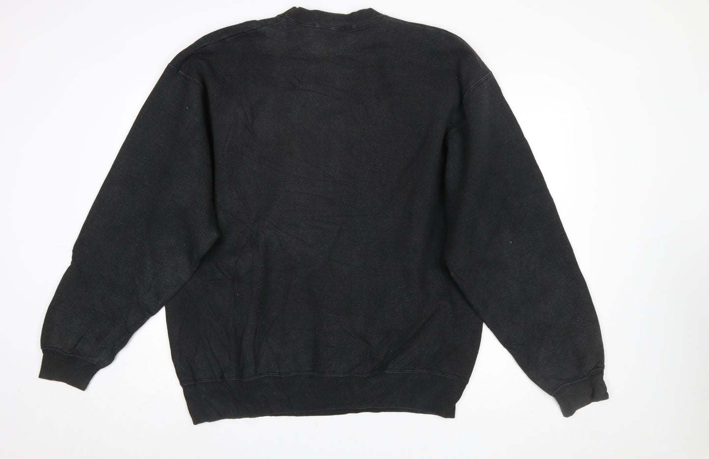 Warner Bros Mens Black Bugs Bunny Embroidered XL Pullover Sweatshirt