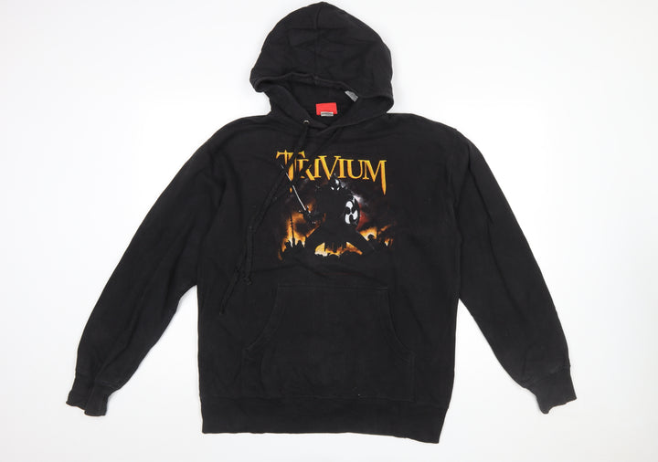 Bravado Men’s Black Trivium Pullover Hoodie Medium Graphic Print