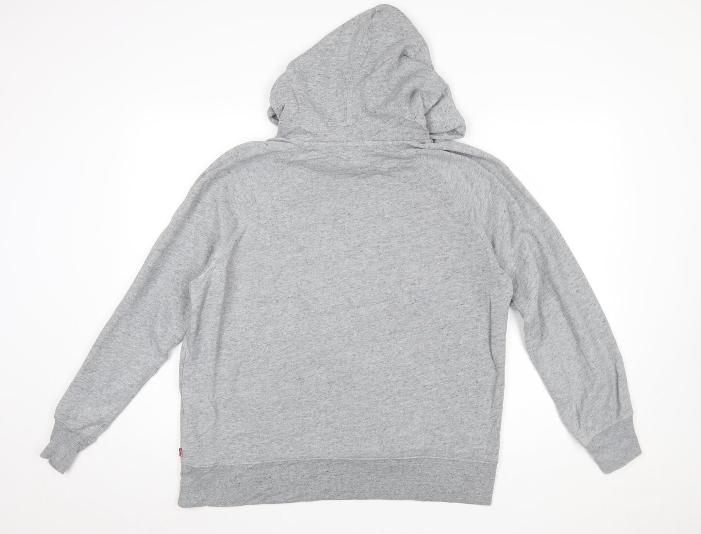 Levi's Men's Grey Pullover Hoodie Medium Logo Fleece Sweatshirt