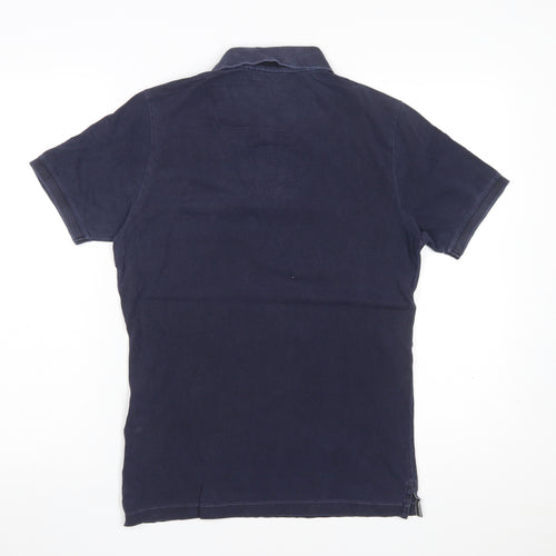 Stone Island Men's Blue Slim Fit Cotton Polo Shirt Size S