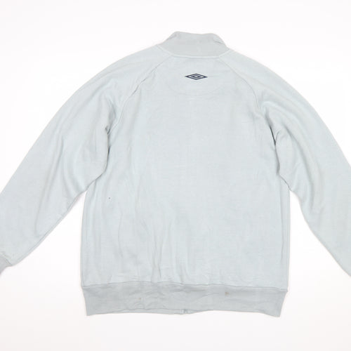 Umbro Men's Grey Full Zip Sweatshirt Jacket M Sportswear