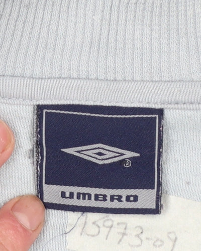 Umbro Men's Grey Full Zip Sweatshirt Jacket M Sportswear