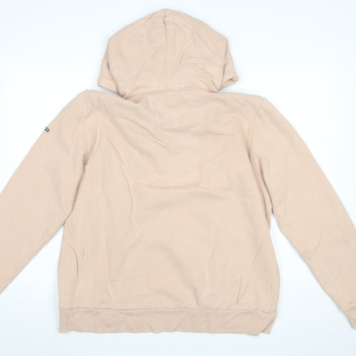 Superdry Women’s Beige Pullover Hoodie Size 16 Graphic Cotton Blend