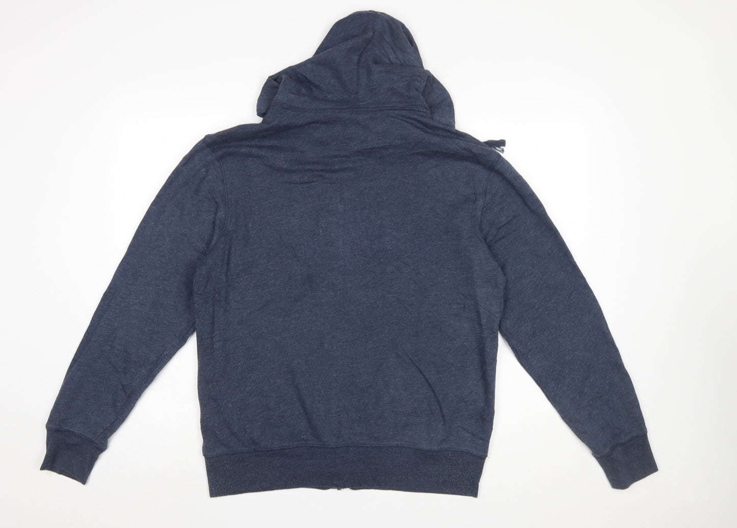 GAP Men’s Blue Full Zip Hoodie Medium Classic Logo Sweatshirt