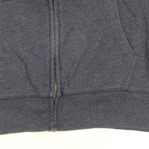 GAP Men’s Blue Full Zip Hoodie Medium Classic Logo Sweatshirt