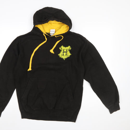 AWDis Men’s Black Harry Potter Hogwarts Pullover Hoodie Small