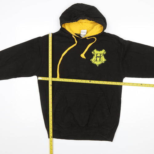AWDis Men’s Black Harry Potter Hogwarts Pullover Hoodie Small