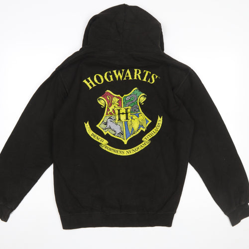 AWDis Men’s Black Harry Potter Hogwarts Pullover Hoodie Small