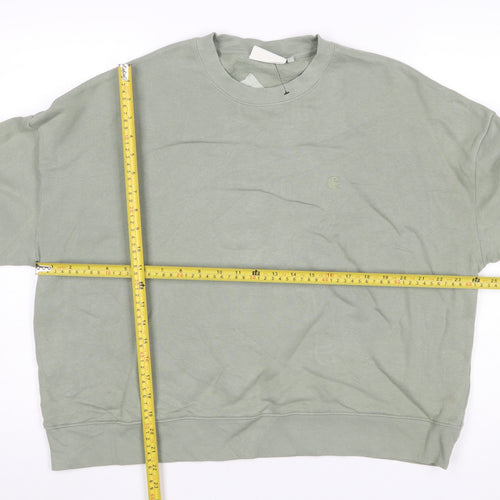Carhartt WIP Women's Green Chester Sweatshirt M Crew Neck Pullover