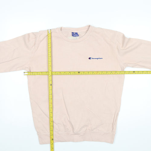 Champion Men's Beige Pullover Sweatshirt Small Cotton Crew Neck