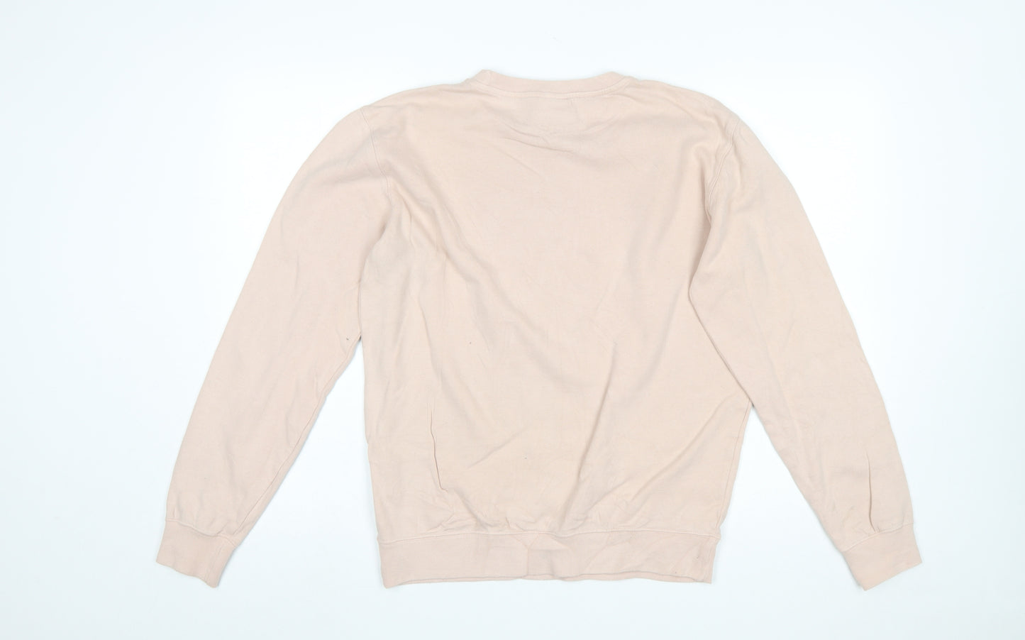 Champion Men's Beige Pullover Sweatshirt Small Cotton Crew Neck