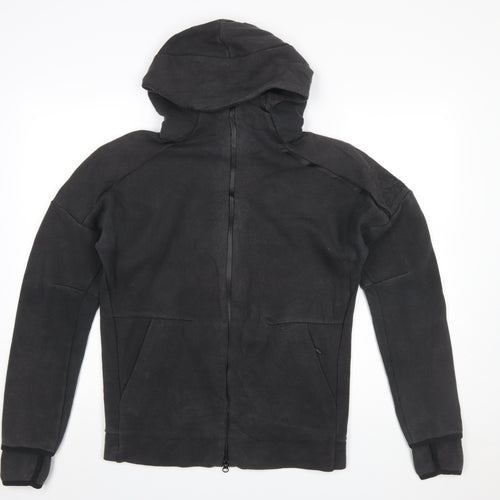 Adidas Men's Black Small Full Zip Hooded Sweatshirt