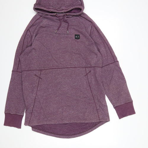 Under Armour Women’s Purple Hoodie 2XL Raglan Pullover Fleece Warm