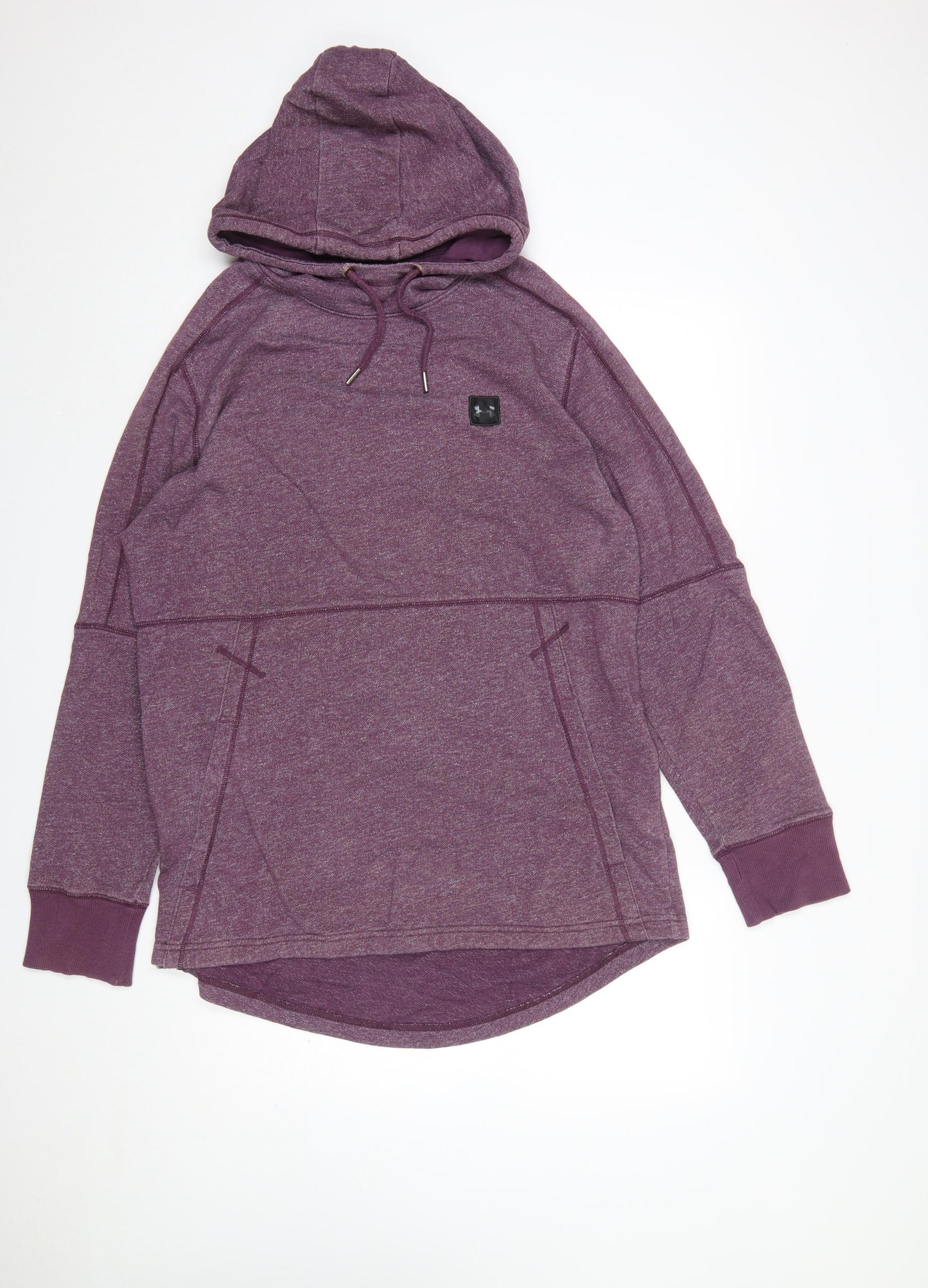 Under Armour Women’s Purple Hoodie 2XL Raglan Pullover Fleece Warm