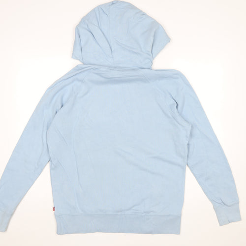 Levi's Men's Blue Pullover Hoodie Size S Graphic Logo Sweatshirt