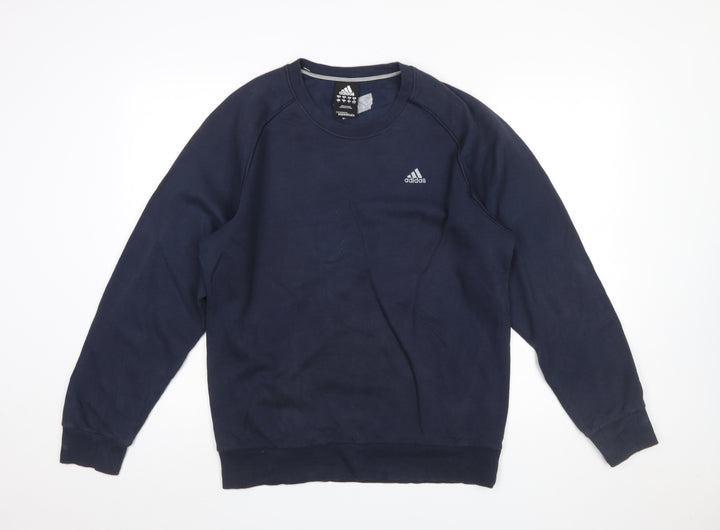 Adidas Men's Blue Pullover Sweatshirt M Crew Neck